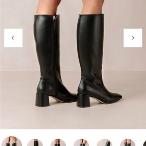 ALOHAS Chalk Black Vegan Leather Boots